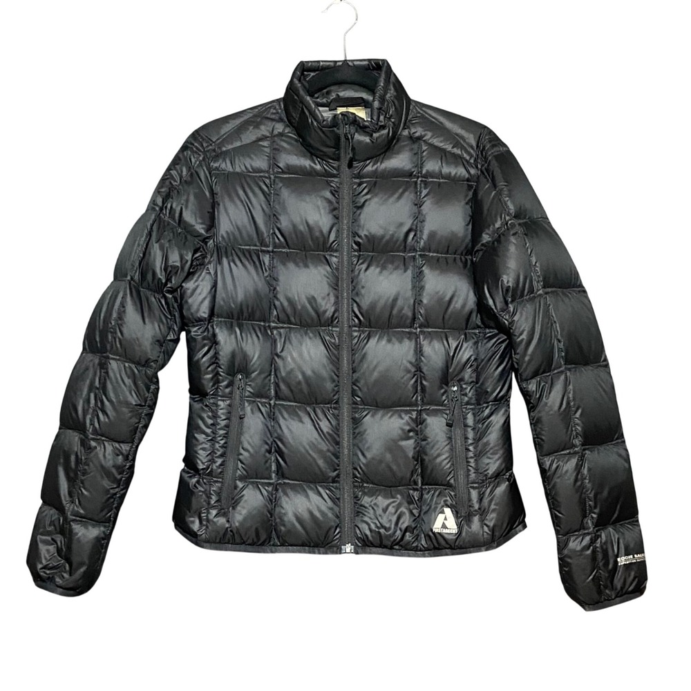 Eddie Bauer First Ascent Puffer Jacket Women's Petite PM‎ Black EB800 Down Fill